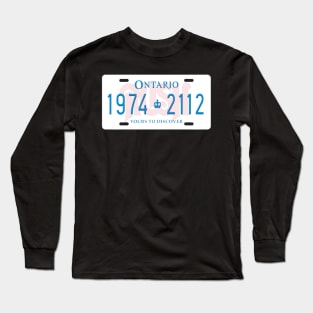 Rush - 1974 thru 2112 License Plate Long Sleeve T-Shirt